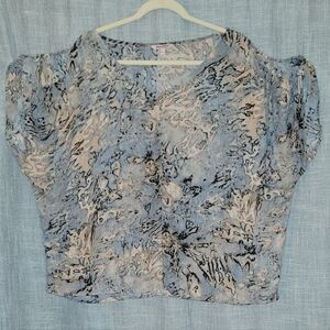 JUICY COUTURE XL Stylish Grayish and Cream Women's Top